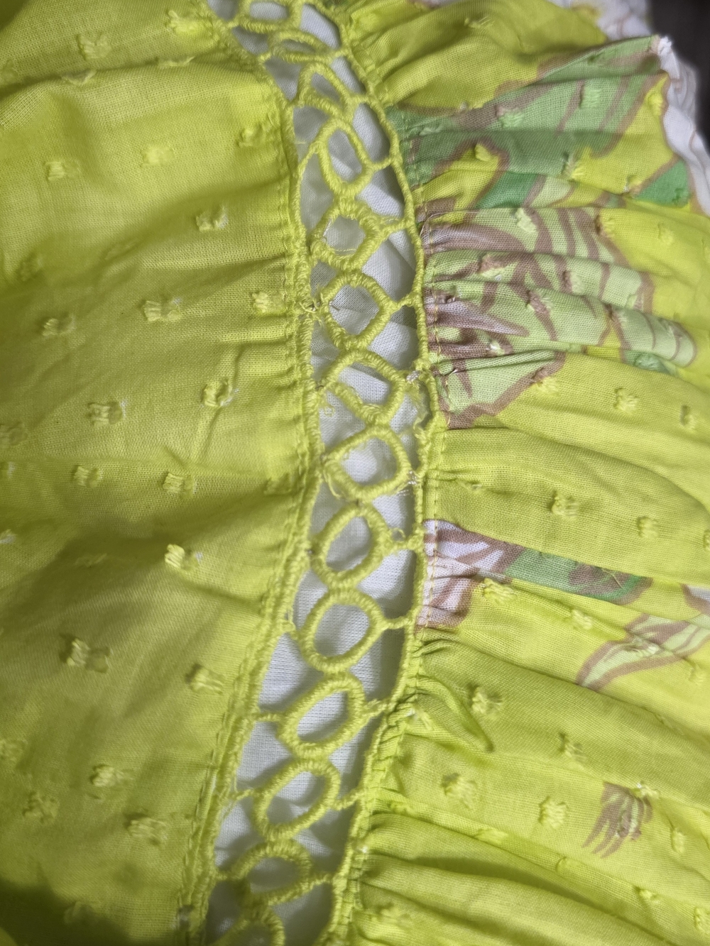 FARM Rio Lime Green Floral Midi Dress - Picture 5 of 6
